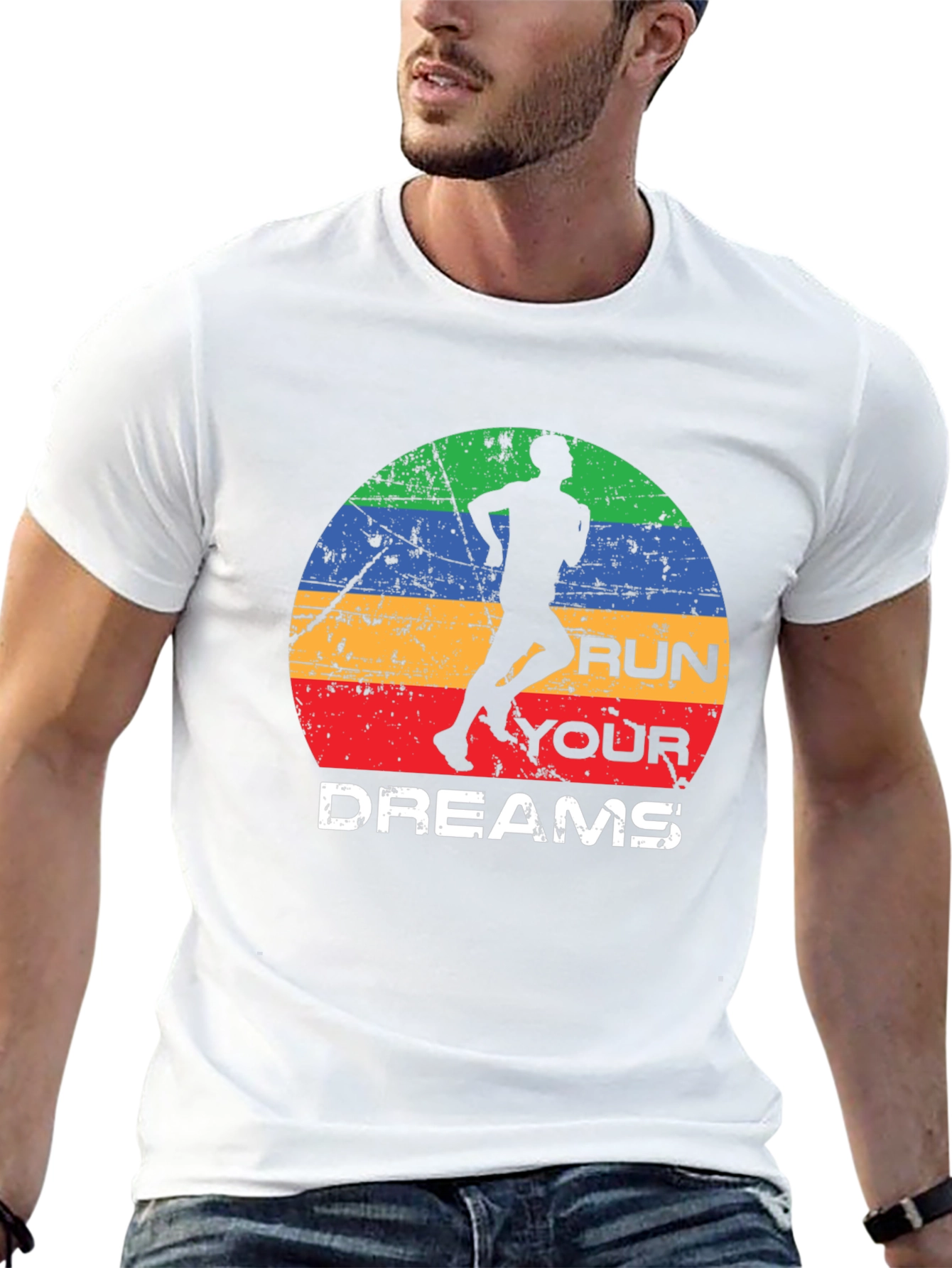 Run Your Dreams Graphic Tee - Retro Style