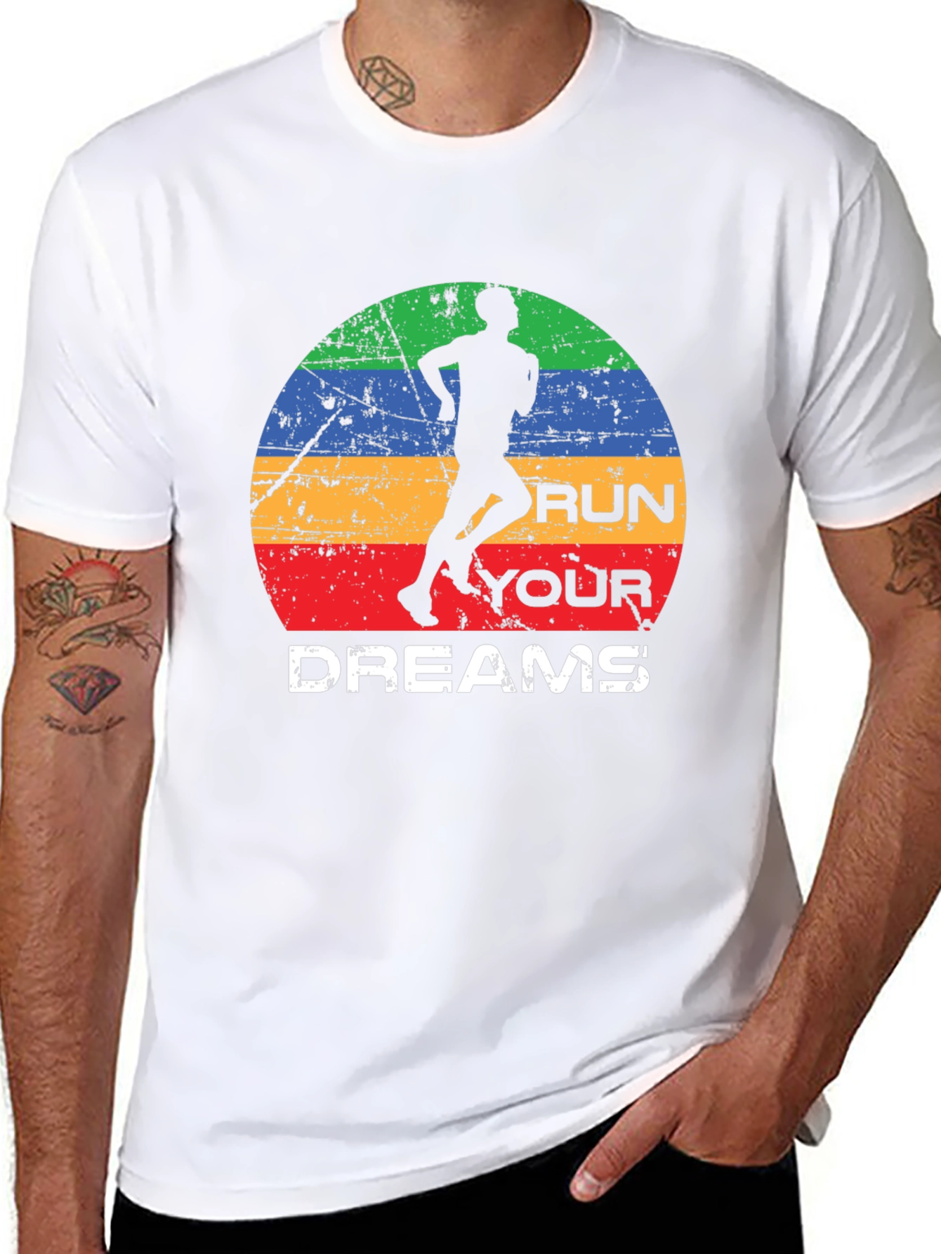 Run Your Dreams Graphic Tee - Retro Style