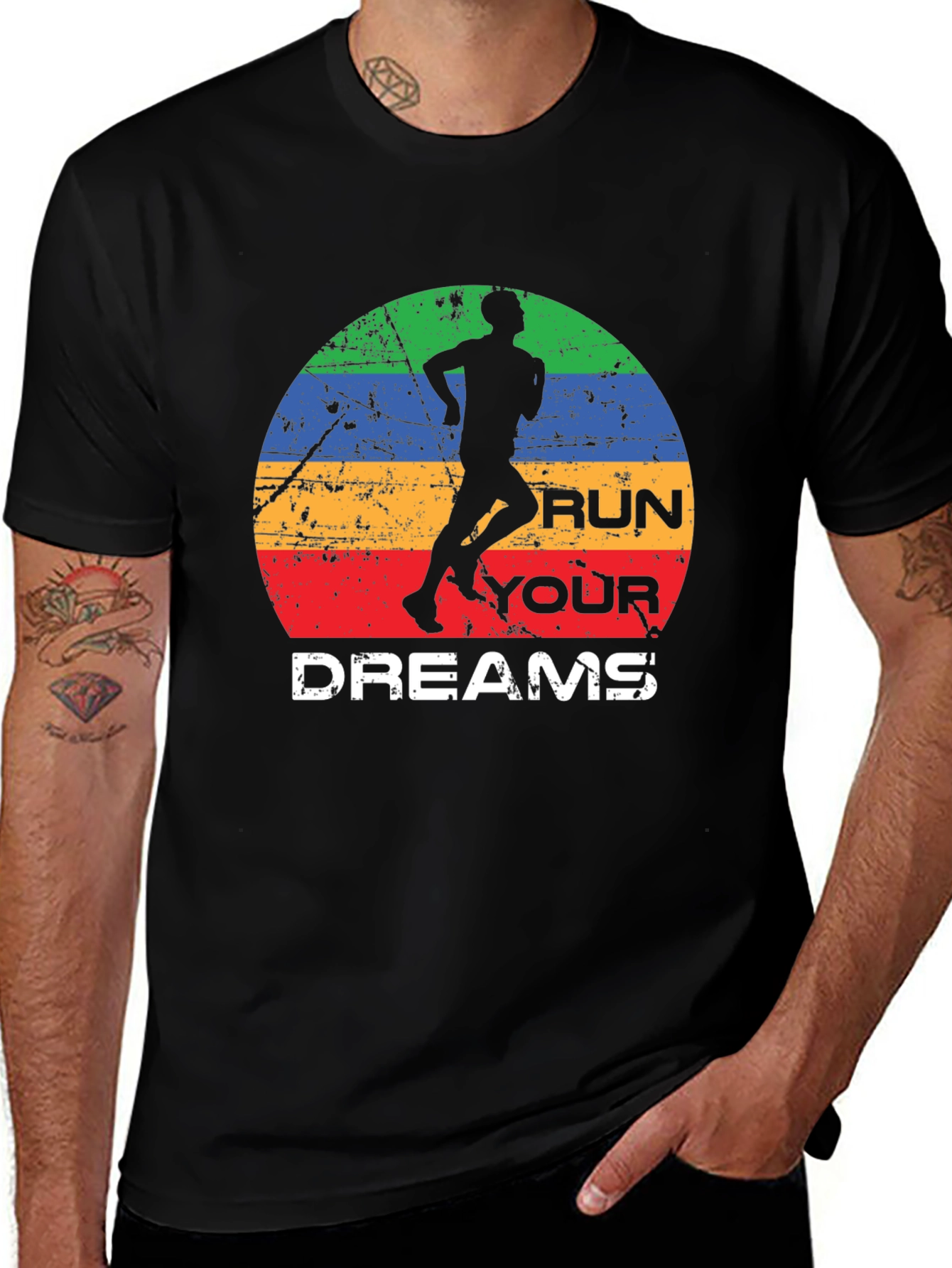 Run Your Dreams Graphic Tee - Retro Style