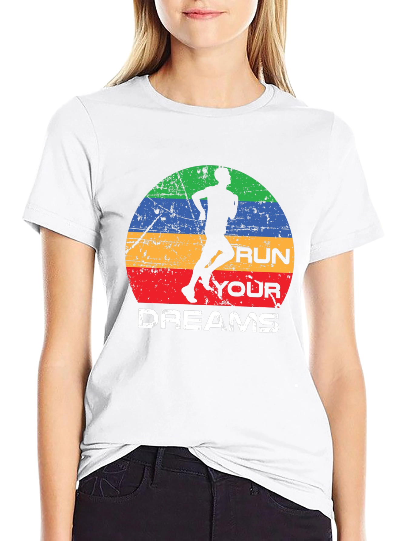 Run Your Dreams Graphic Tee - Retro Style
