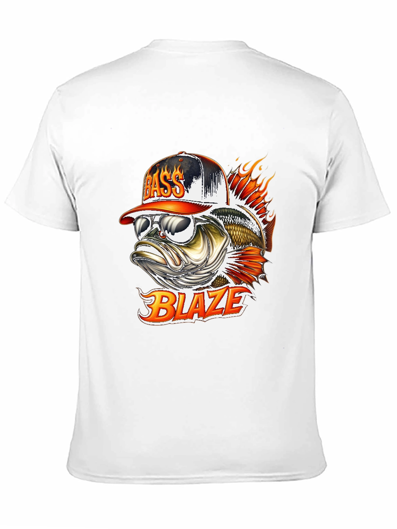 Bass Blaze Graphic T-Shirt - Cool Fishing Tee