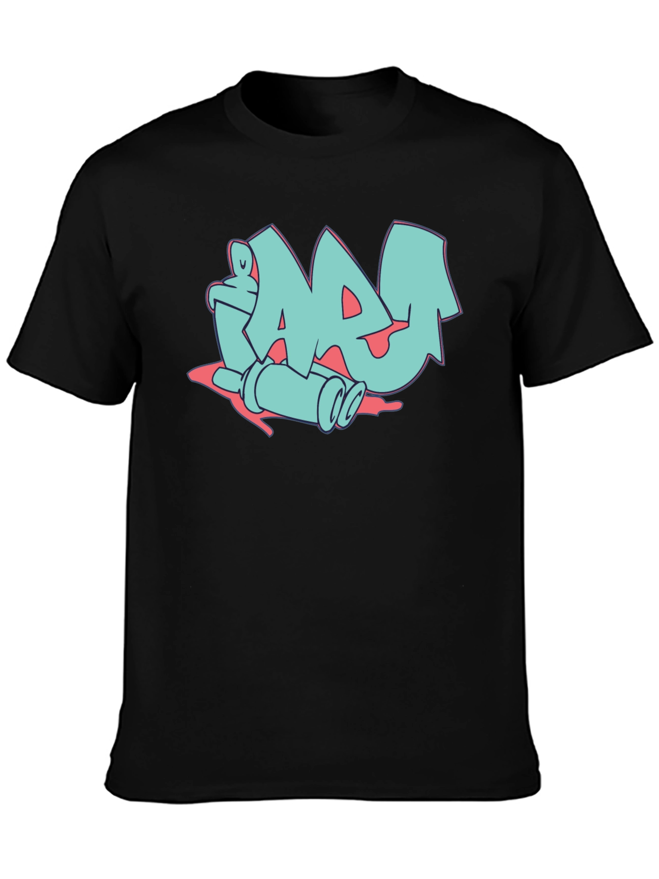 Graffiti Style Graphic Print Tee