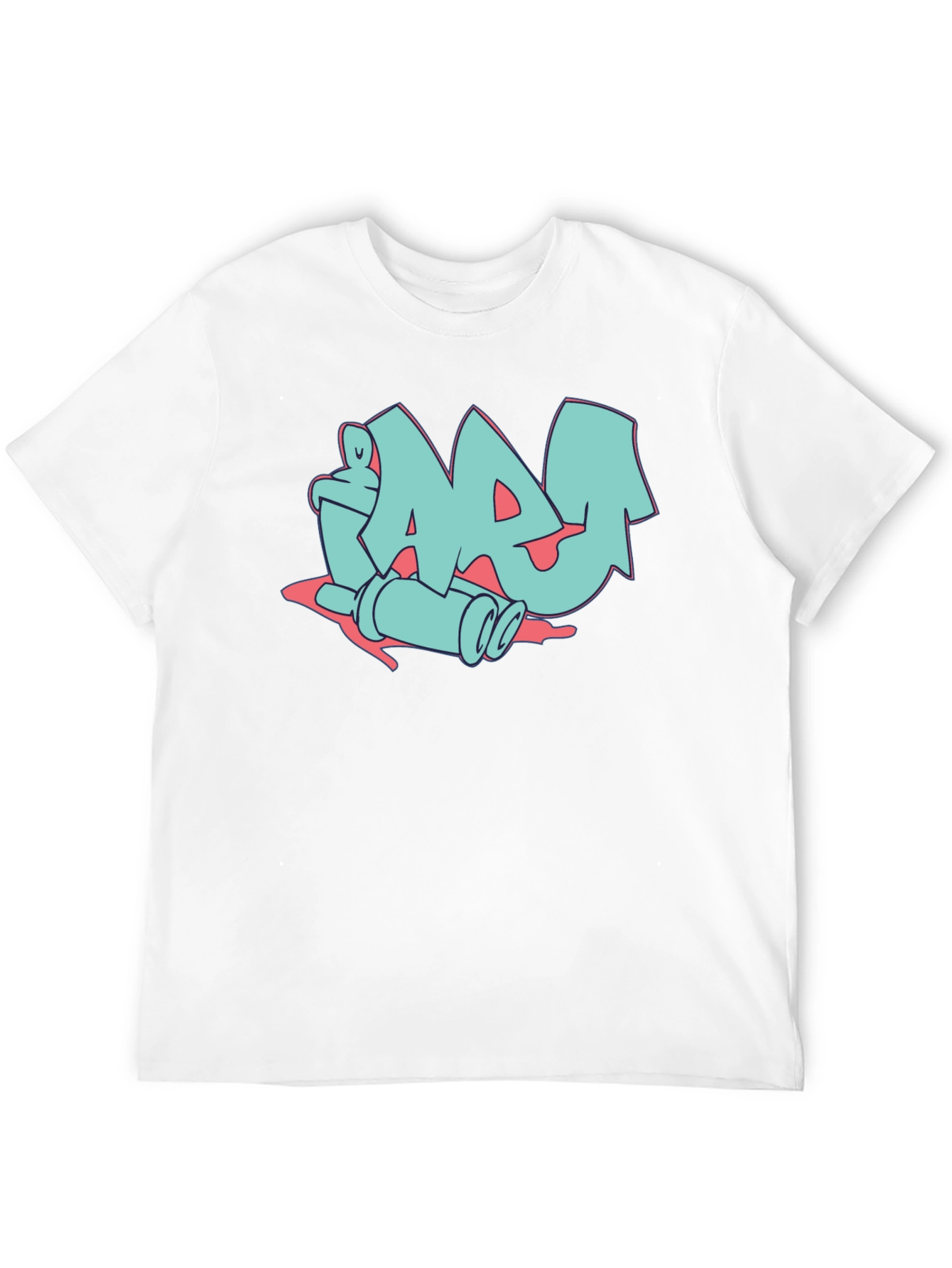 Graffiti Style Graphic Print Tee