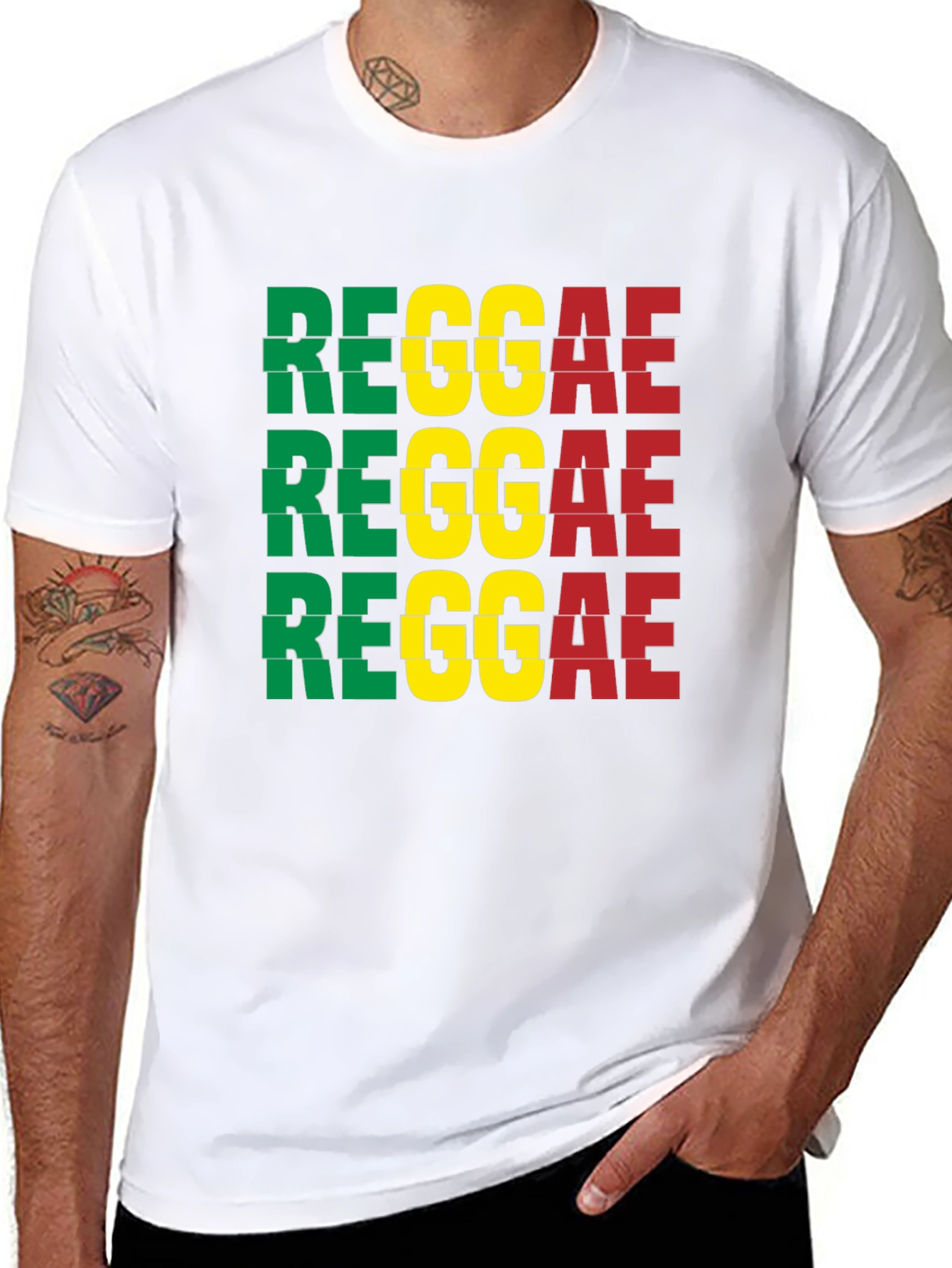 Reggae T-Shirt - Green Yellow Red