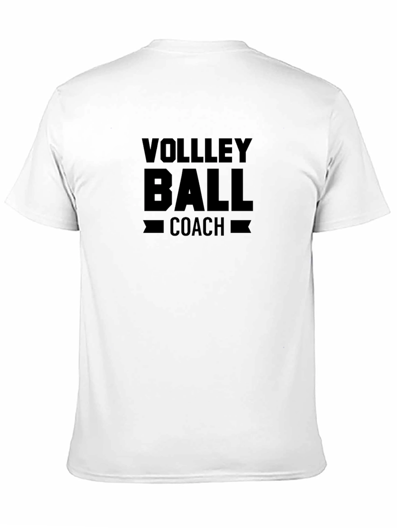 Volleyball Coach Black Graphic Tee Shirt