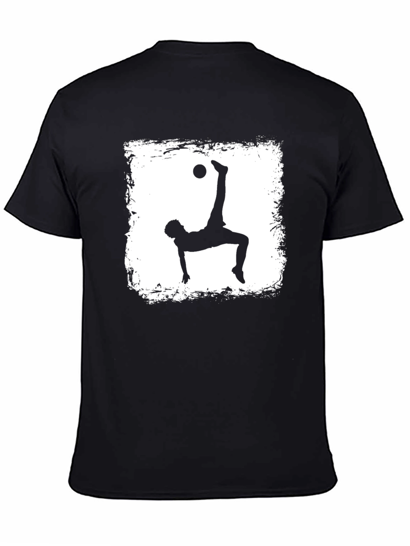 Soccer Player Silhouette Graphic T-Shirt