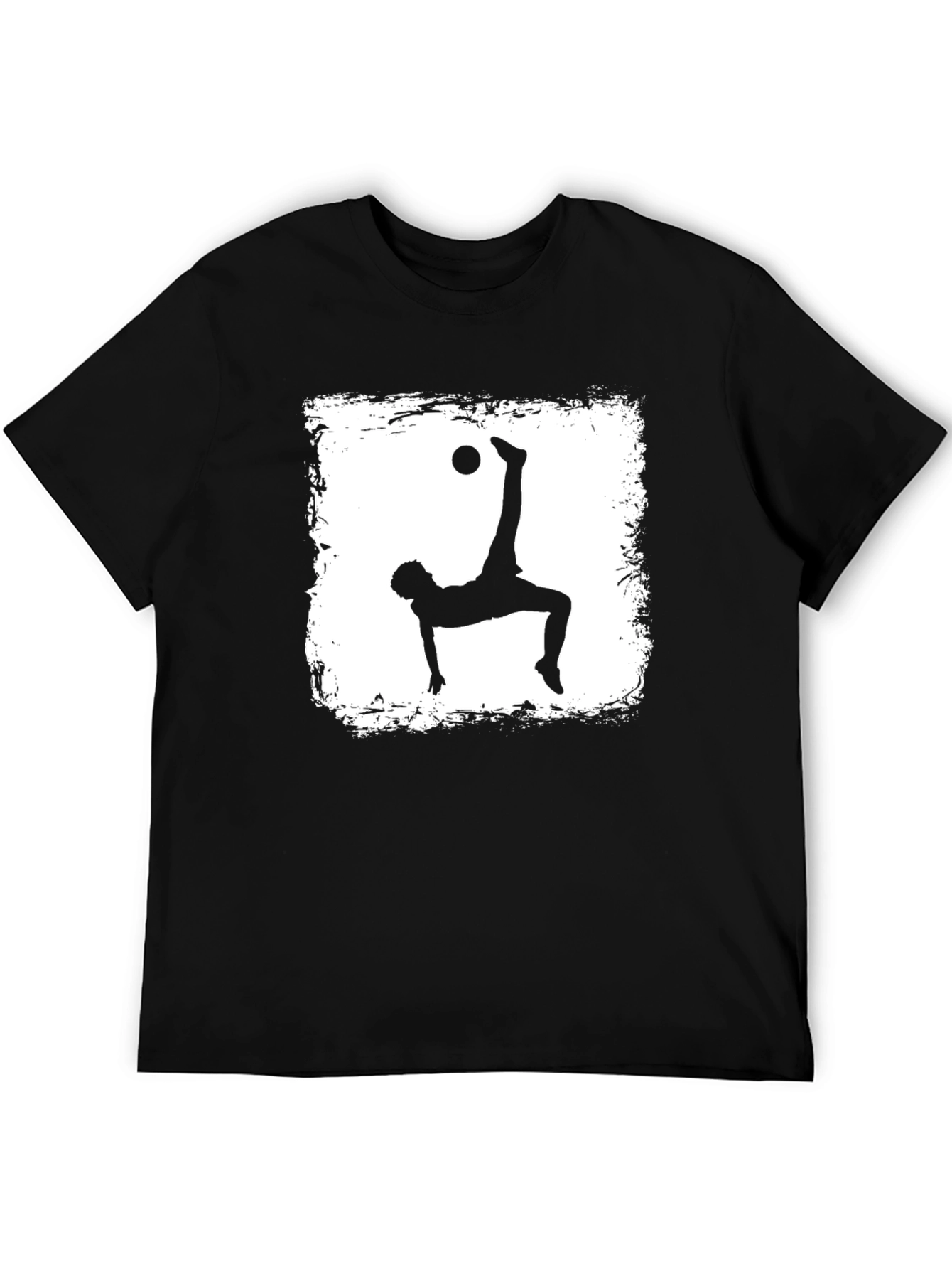 Soccer Player Silhouette Graphic T-Shirt