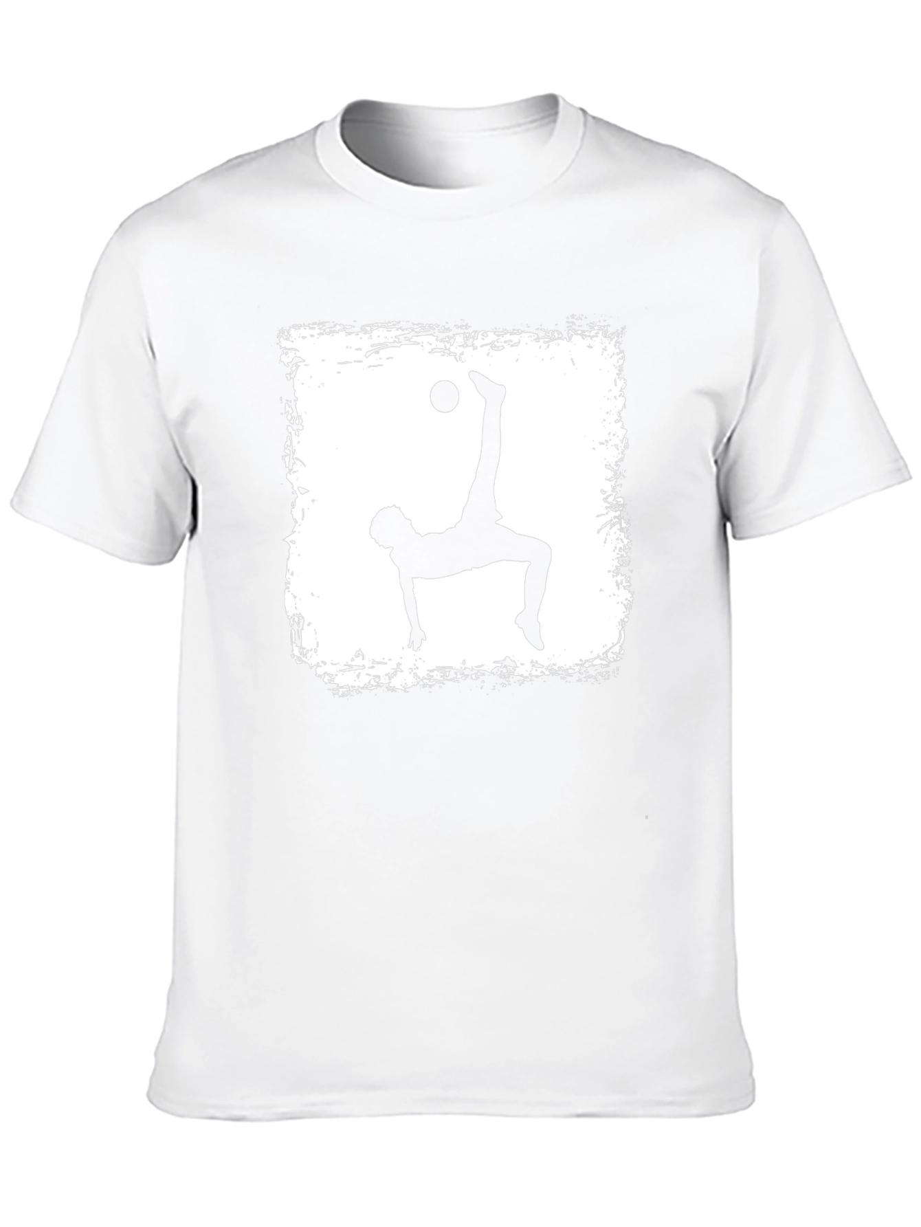 Soccer Player Silhouette Graphic T-Shirt