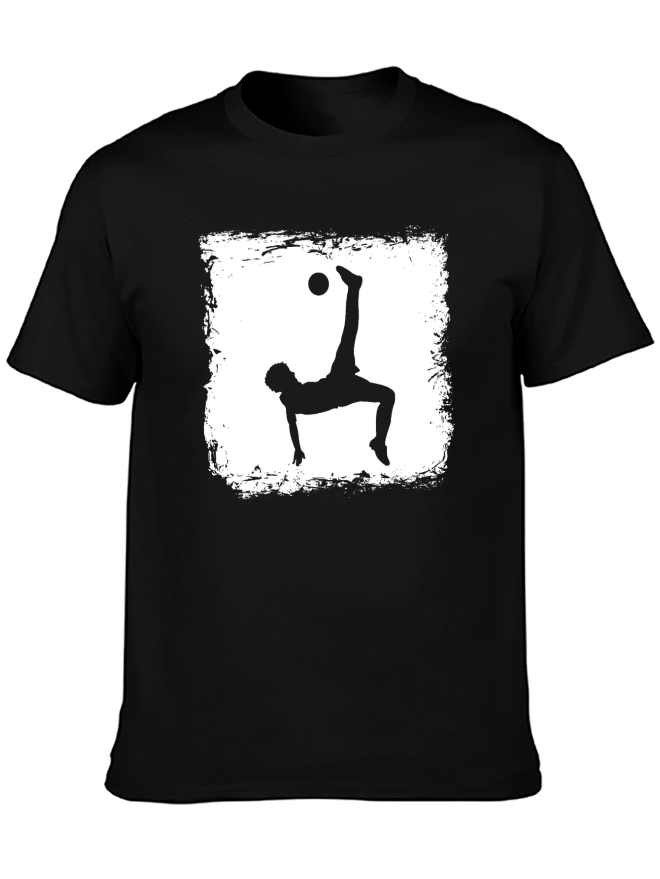 Soccer Player Silhouette Graphic T-Shirt