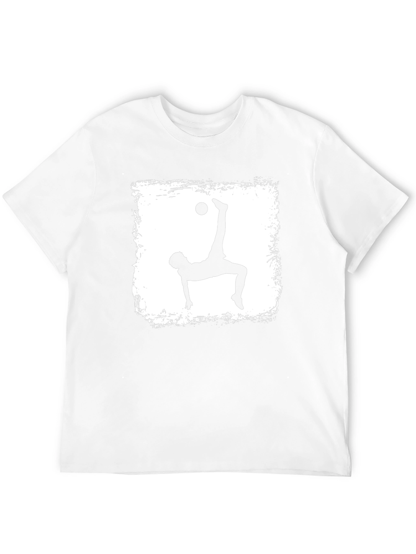 Soccer Player Silhouette Graphic T-Shirt