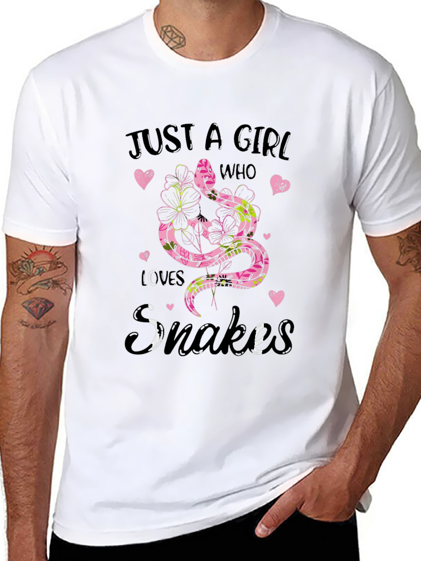 Just A Girl Who Loves Snakes Graphic Tee