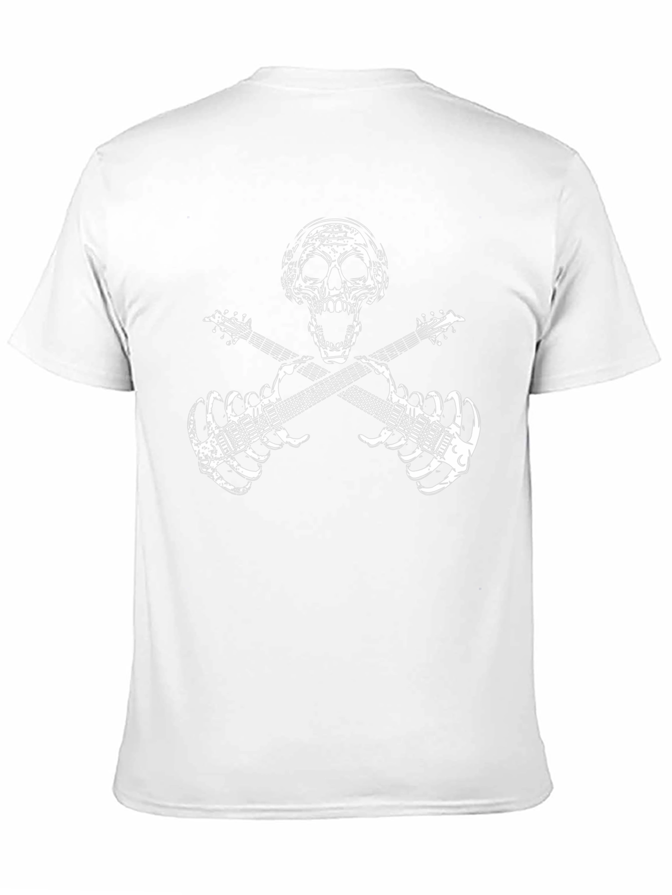 Skull Guitar Skeleton Rock Band T-Shirt