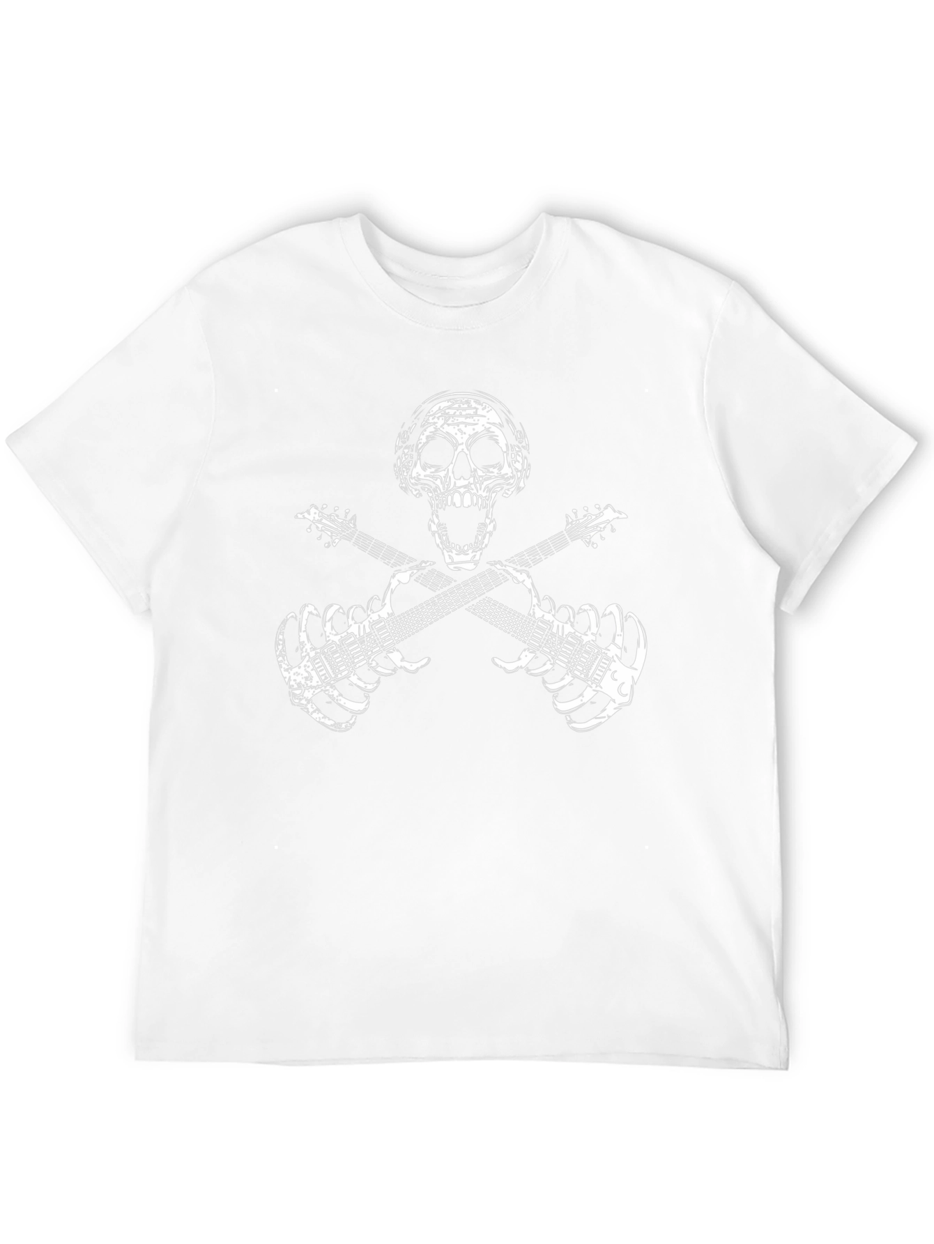 Skull Guitar Skeleton Rock Band T-Shirt