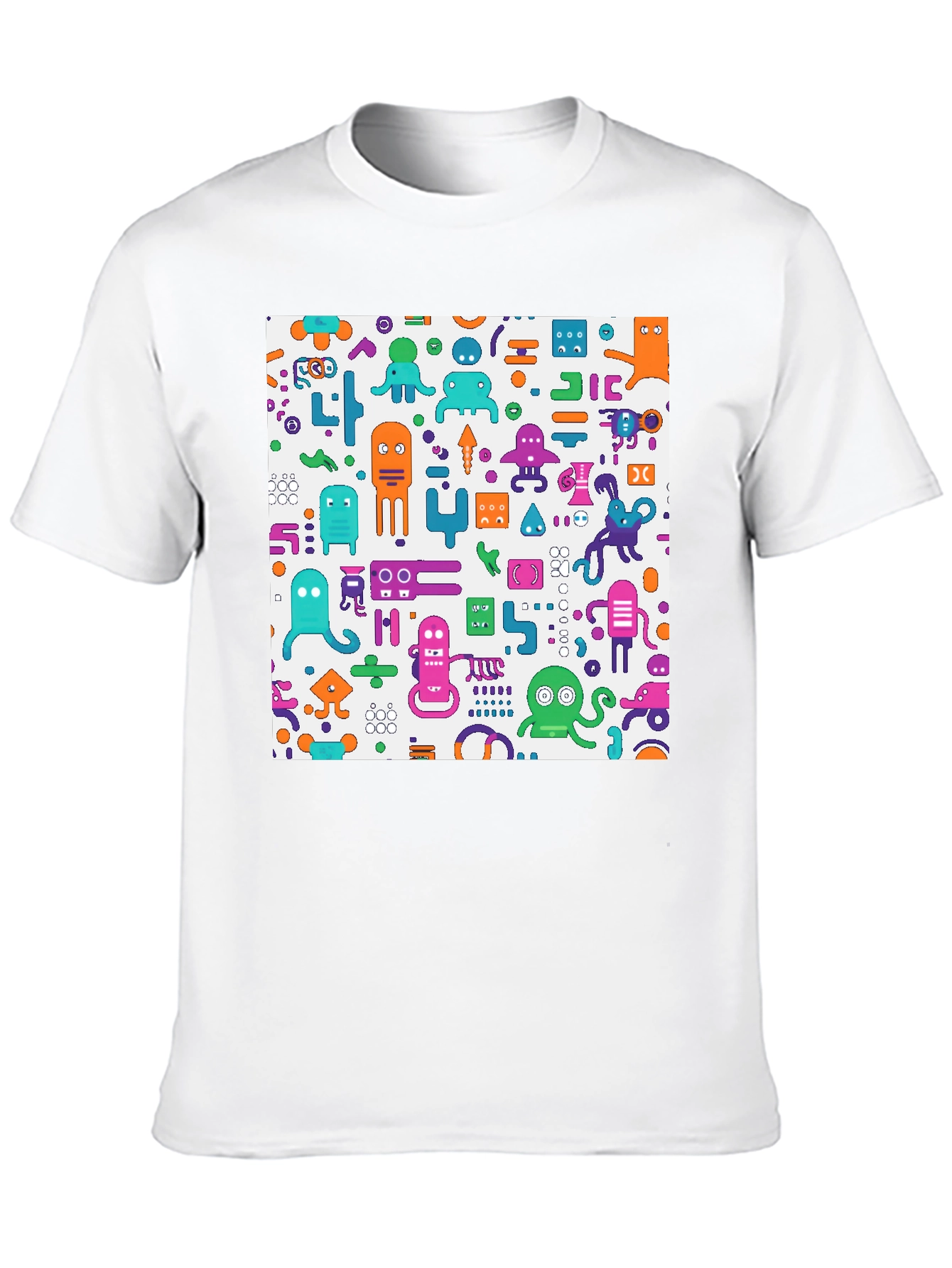 Funky Robot Graphic T-Shirt - Unique Design