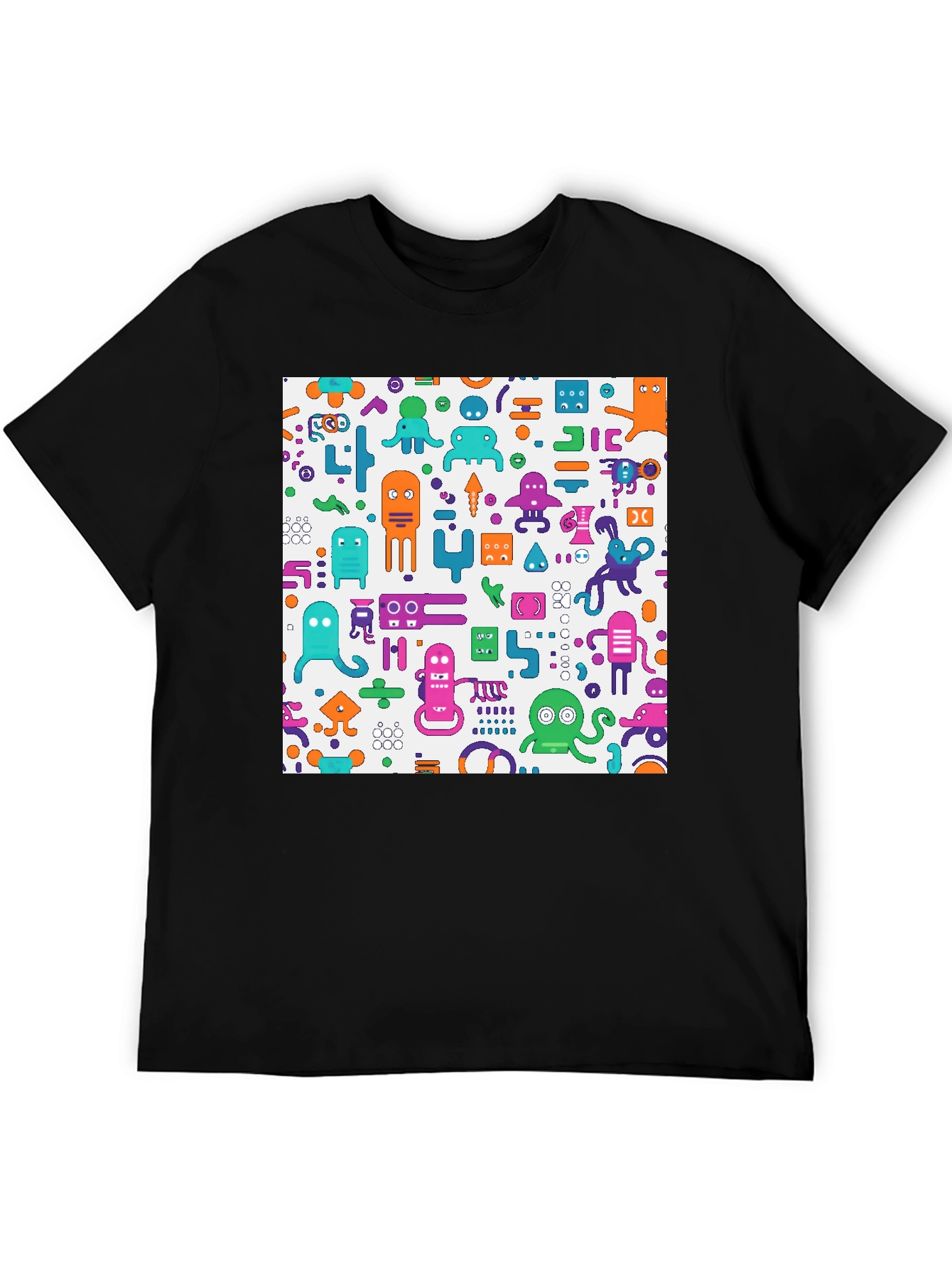 Funky Robot Graphic T-Shirt - Unique Design