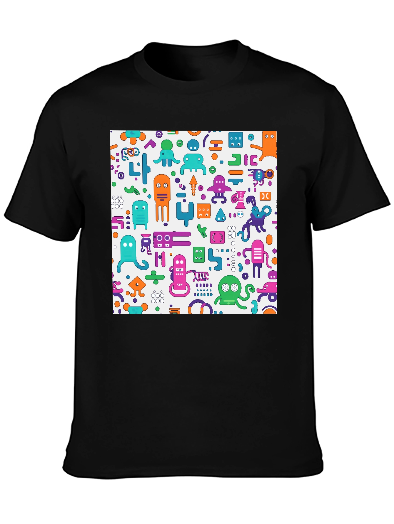Funky Robot Graphic T-Shirt - Unique Design