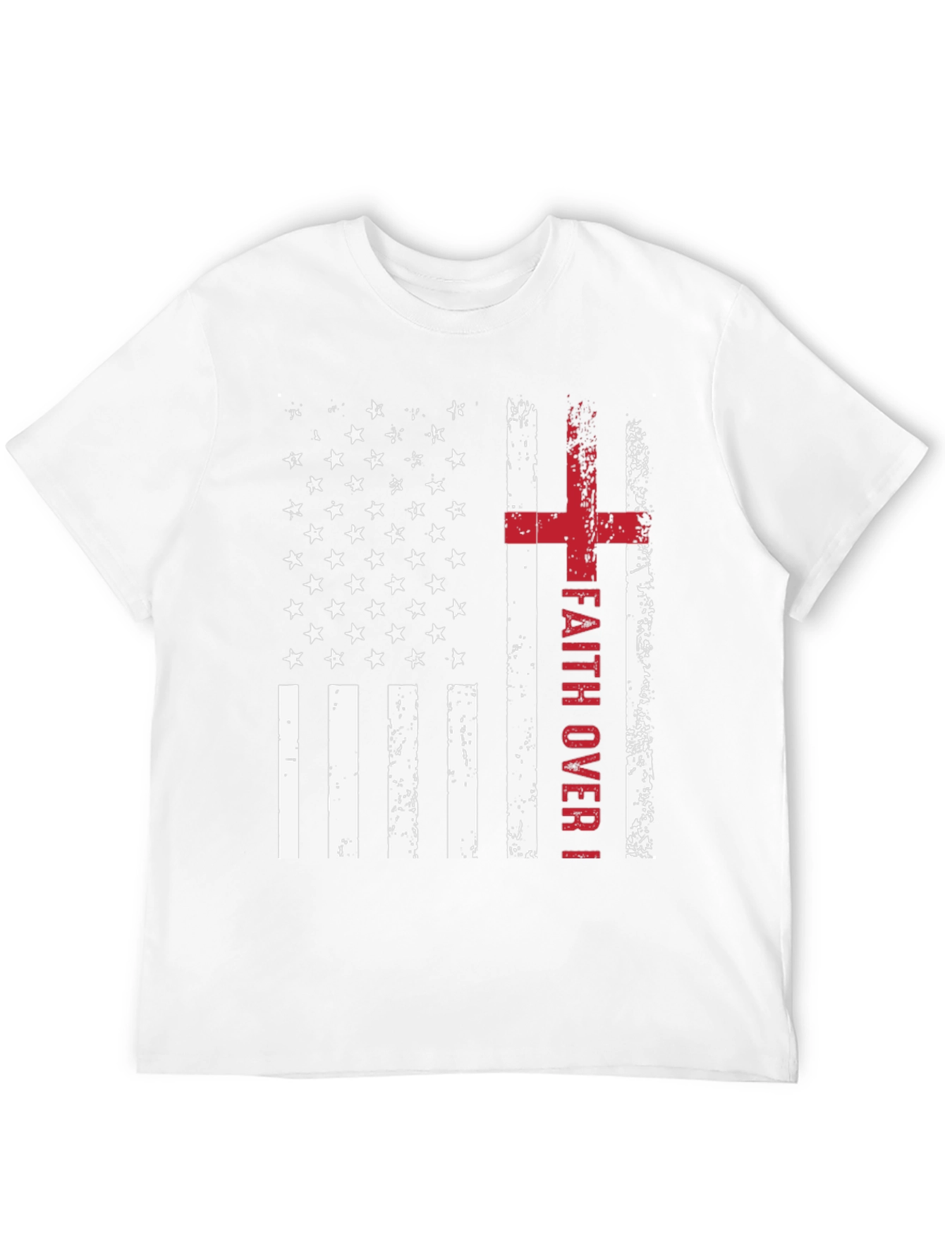 Faith Over Fear American Flag Graphic Tee