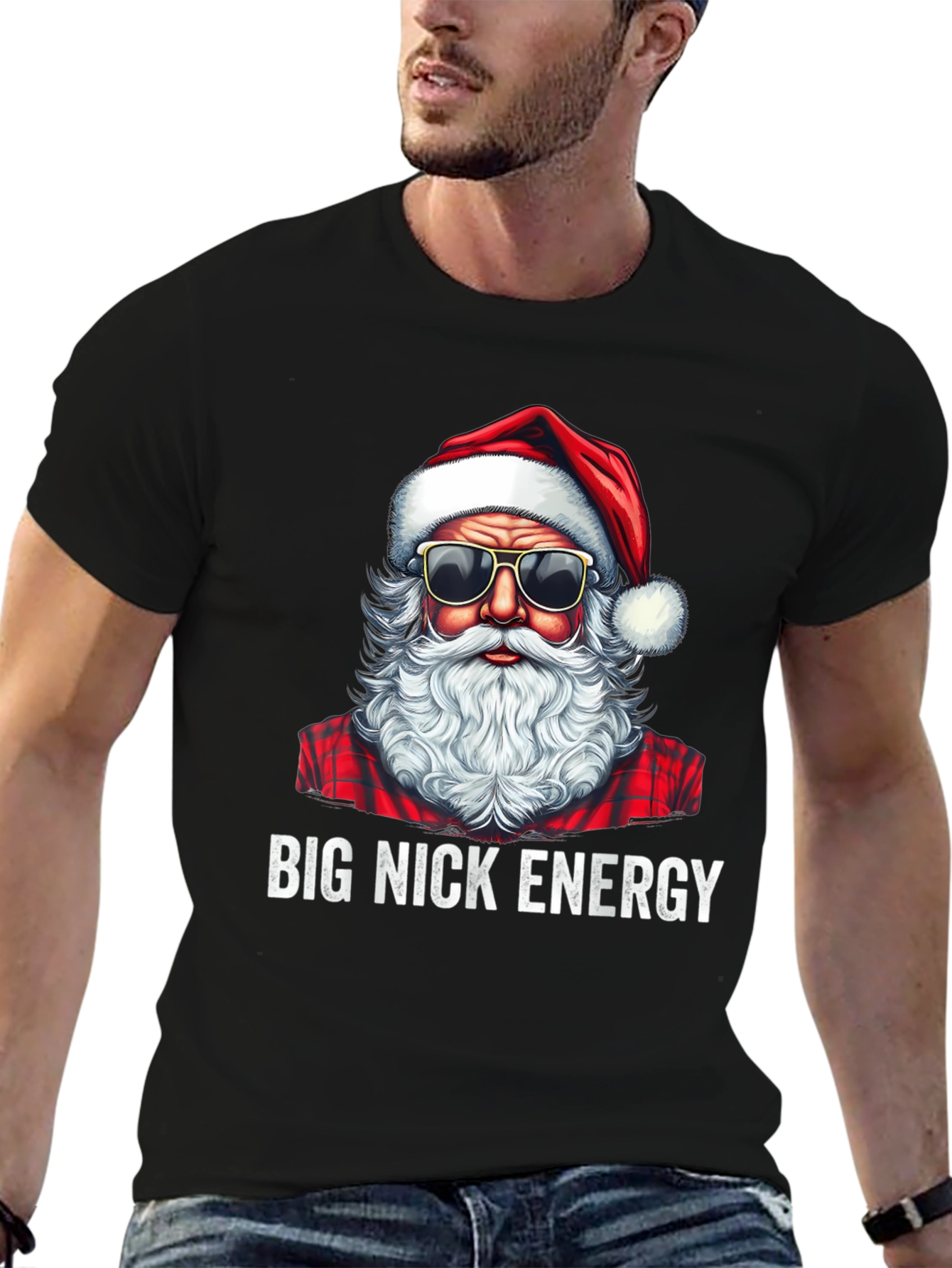 Big Nick Energy Santa T-Shirt