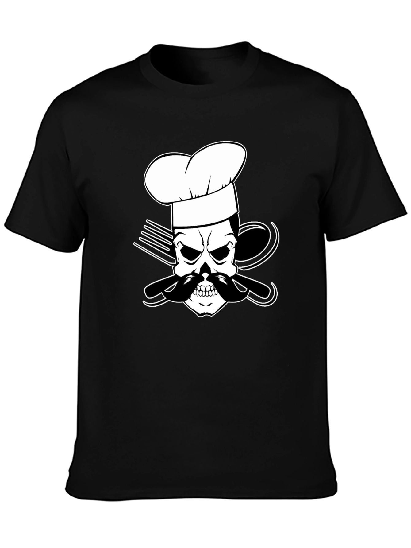 Chef Skull Graphic Tee - Funny Culinary T-Shirt