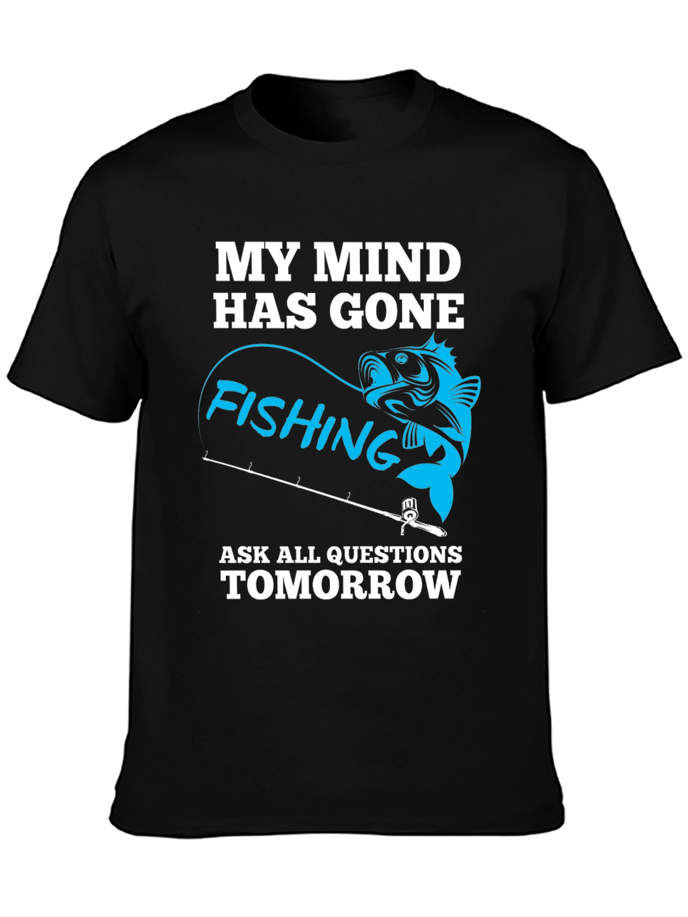 Gone Fishing Graphic T-Shirt - Mens