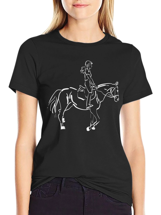 Equestrian Horse Riding Graphic Tee