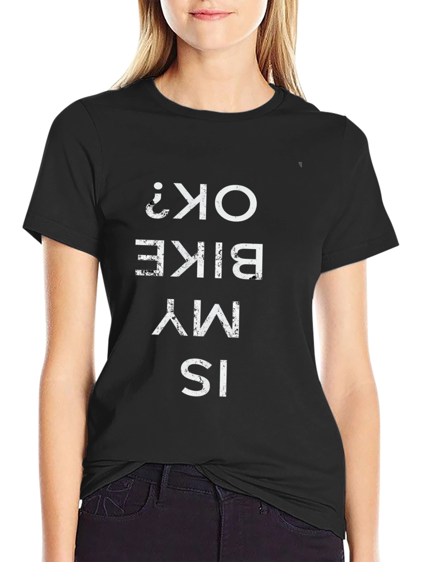 Is My Bike OK? Mens Graphic Tee - Black