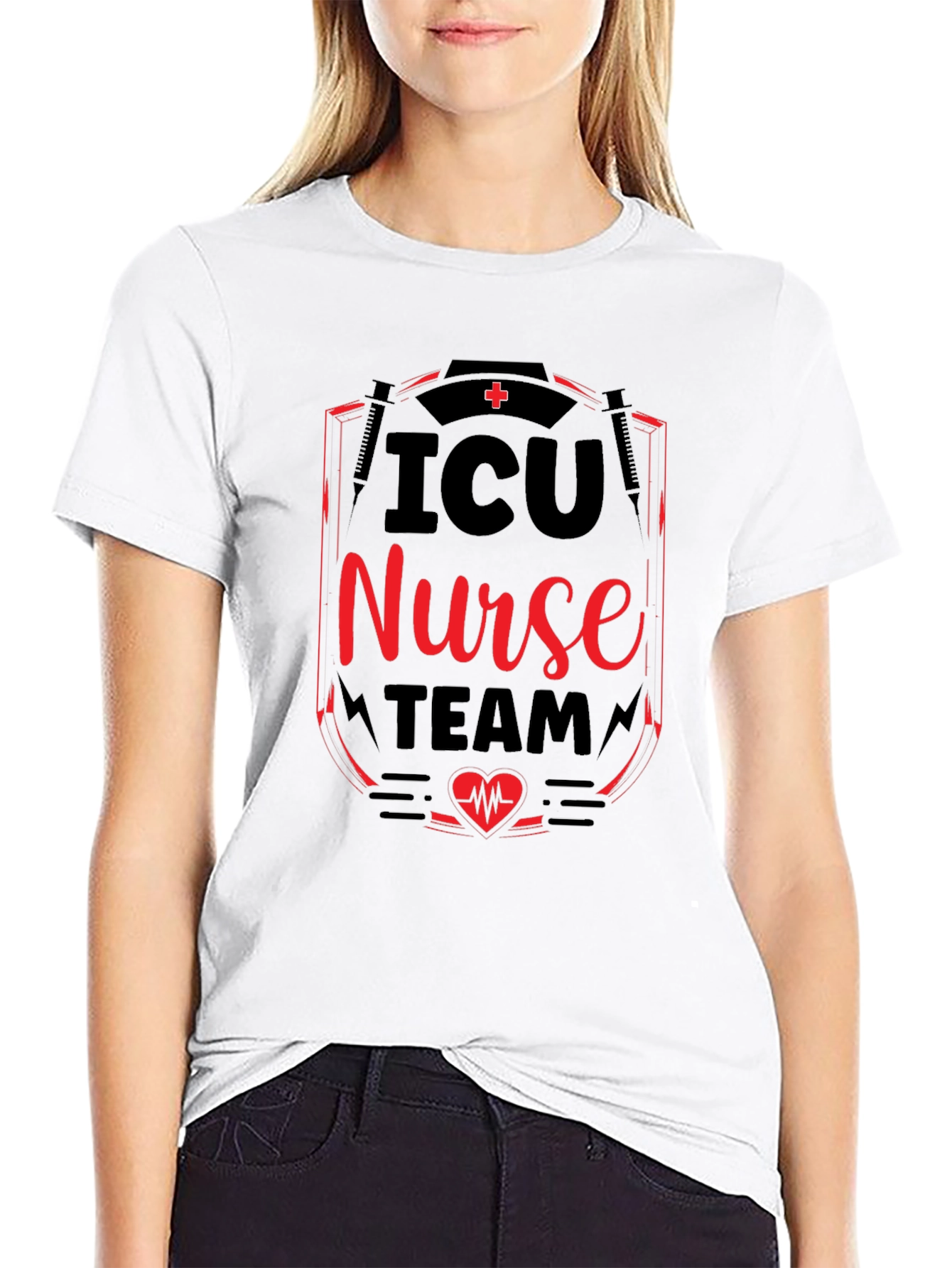 ICU Nurse Team T-Shirt - Medical Staff Tee
