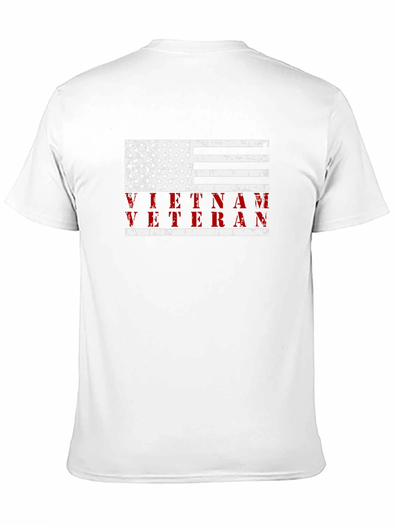 Vietnam Veteran American Flag Graphic T-Shirt