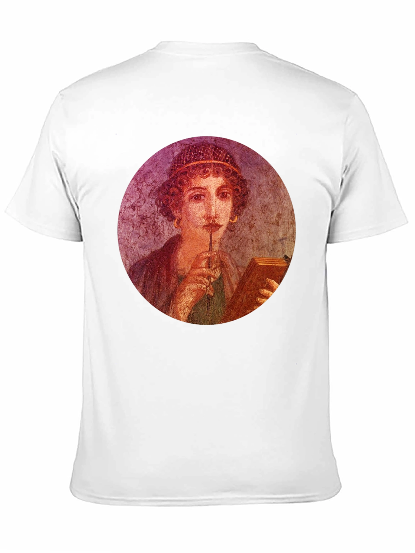 Pompeii Portrait Tee - Black Graphic T-Shirt