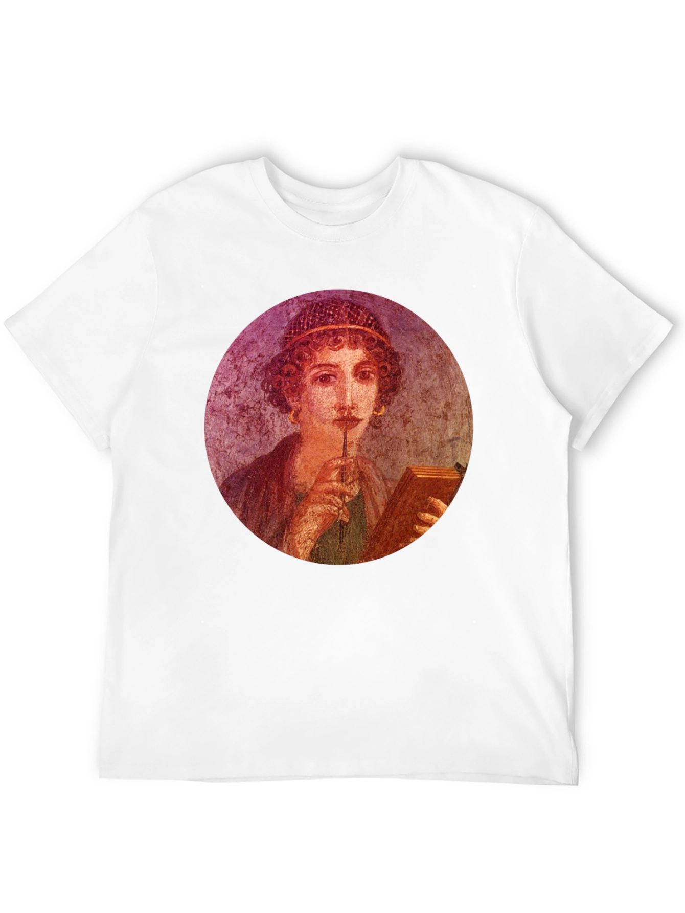 Pompeii Portrait Tee - Black Graphic T-Shirt