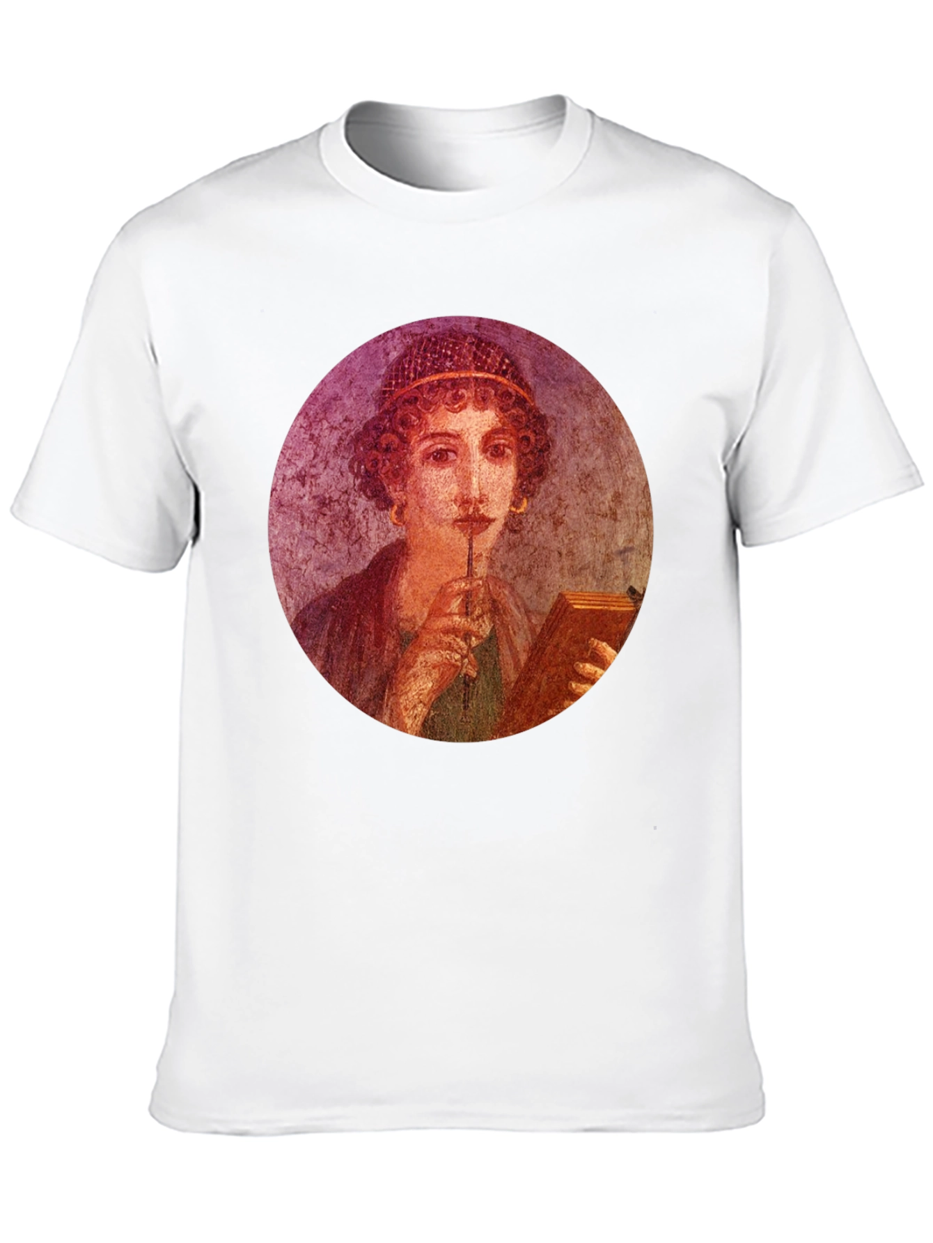 Pompeii Portrait Tee - Black Graphic T-Shirt