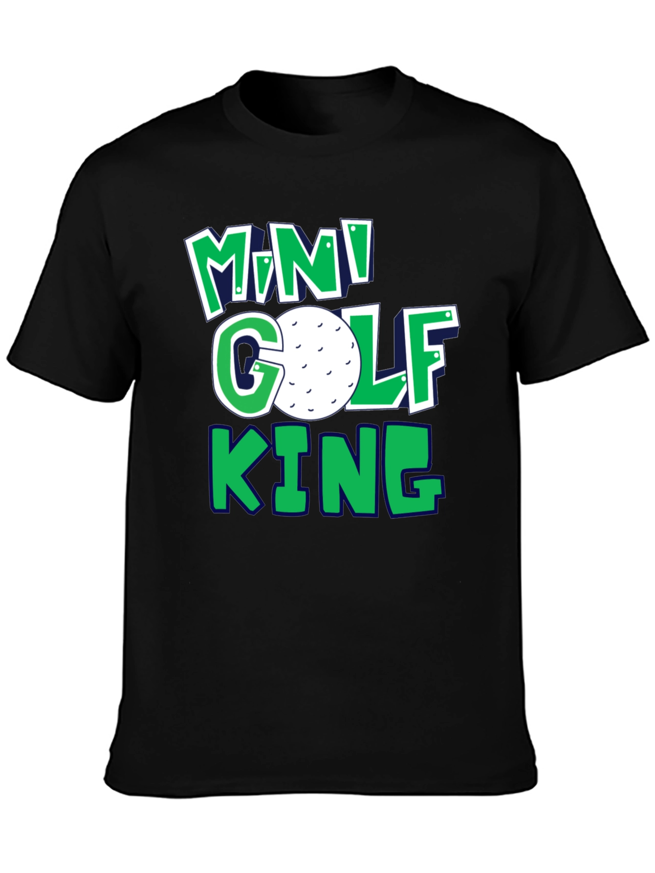 Mini Golf King T-Shirt | Fun Golf Tee