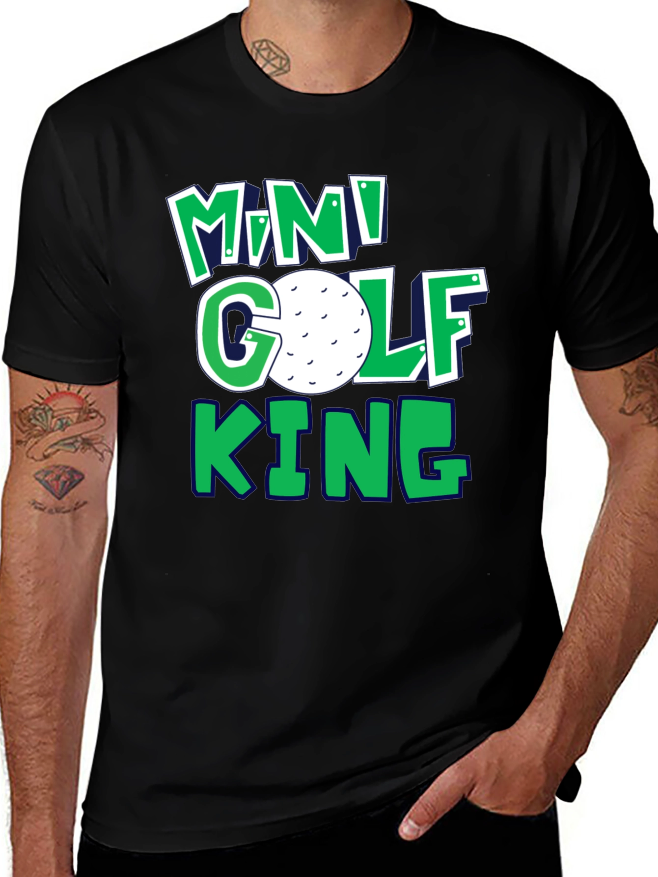 Mini Golf King T-Shirt | Fun Golf Tee