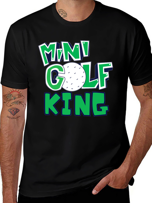 Mini Golf King T-Shirt | Fun Golf Tee