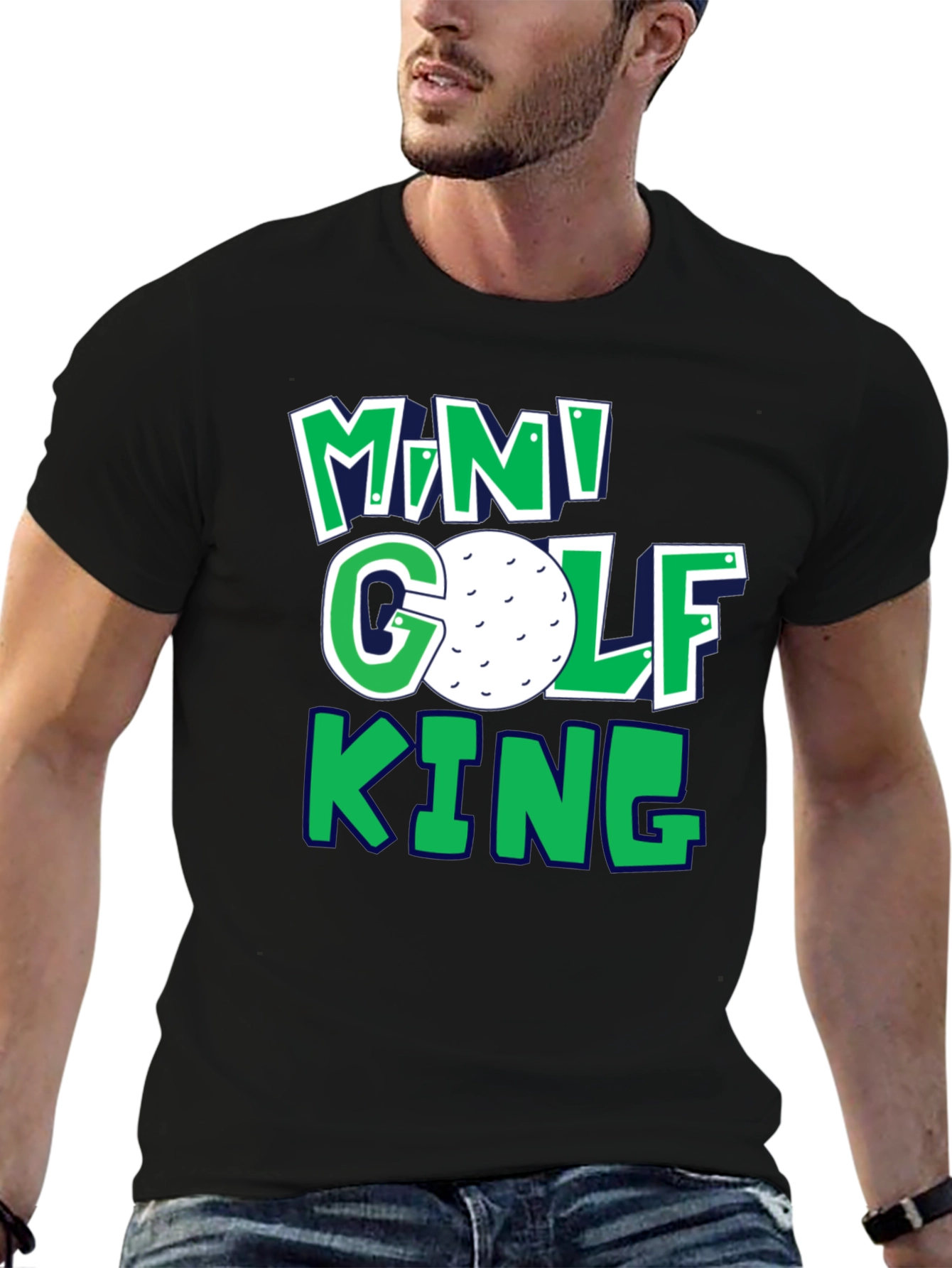 Mini Golf King T-Shirt | Fun Golf Tee