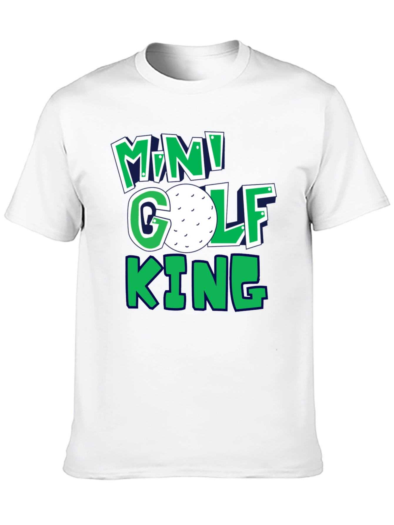 Mini Golf King T-Shirt | Fun Golf Tee