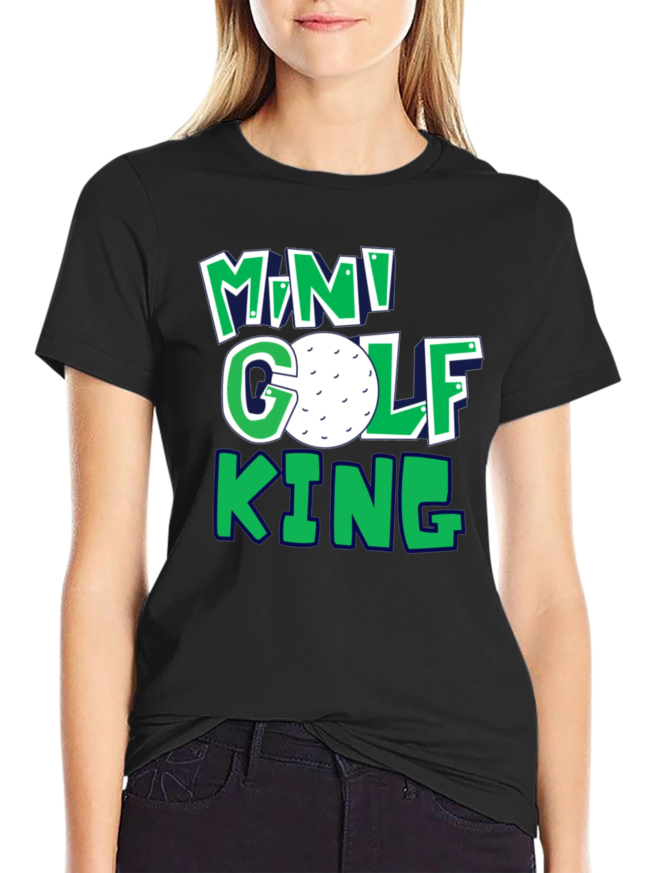 Mini Golf King T-Shirt | Fun Golf Tee
