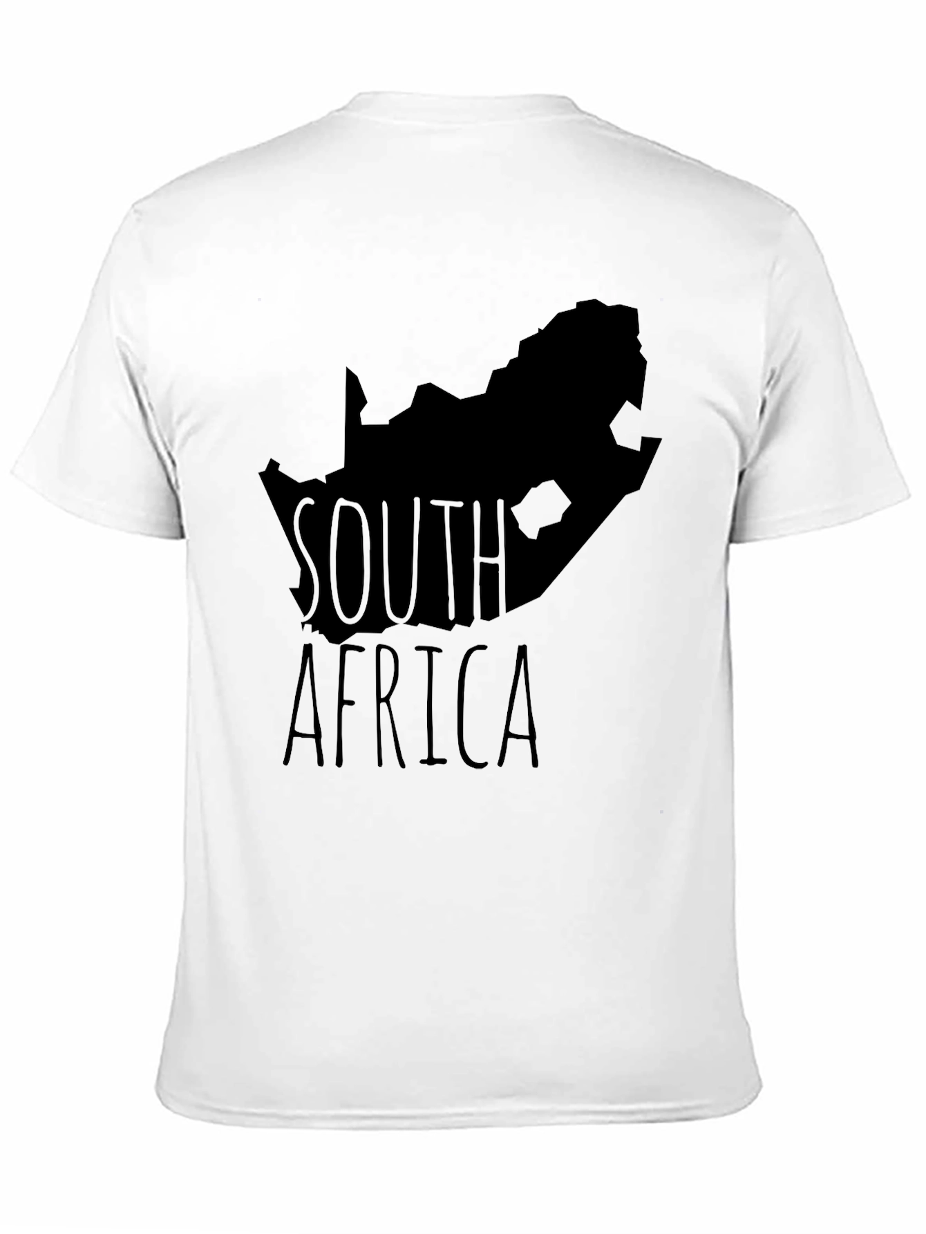South Africa Map Graphic Tee - Black