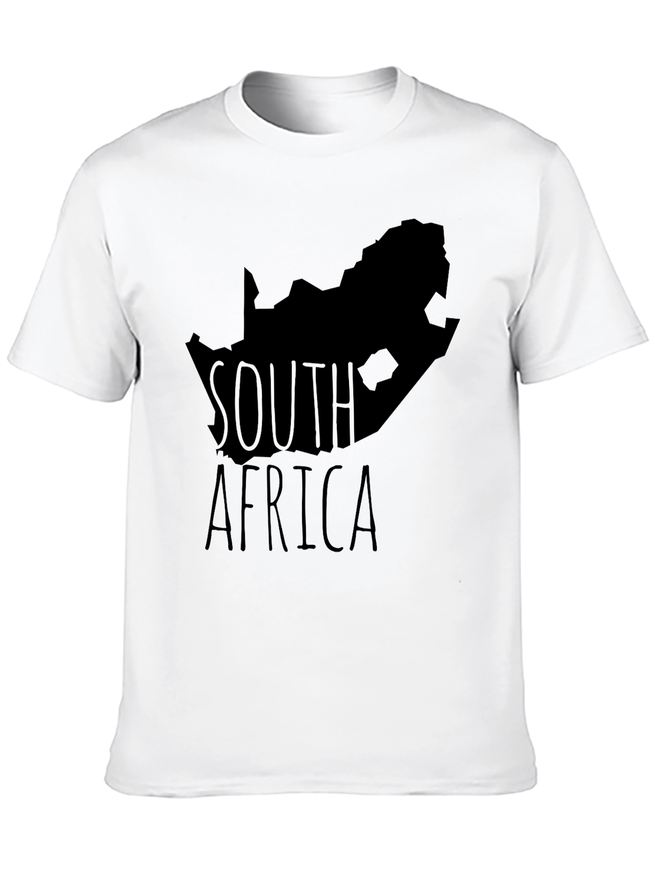 South Africa Map Graphic Tee - Black