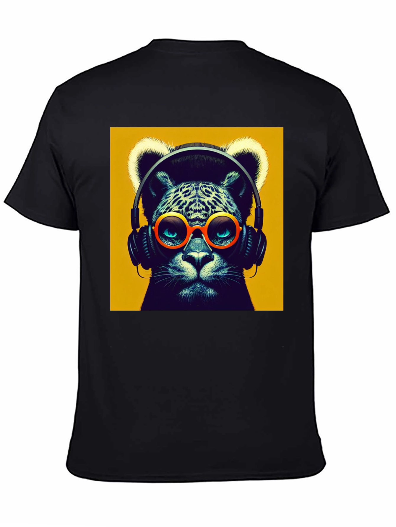 Cool Cat Graphic Tee - Music Lover T-Shirt