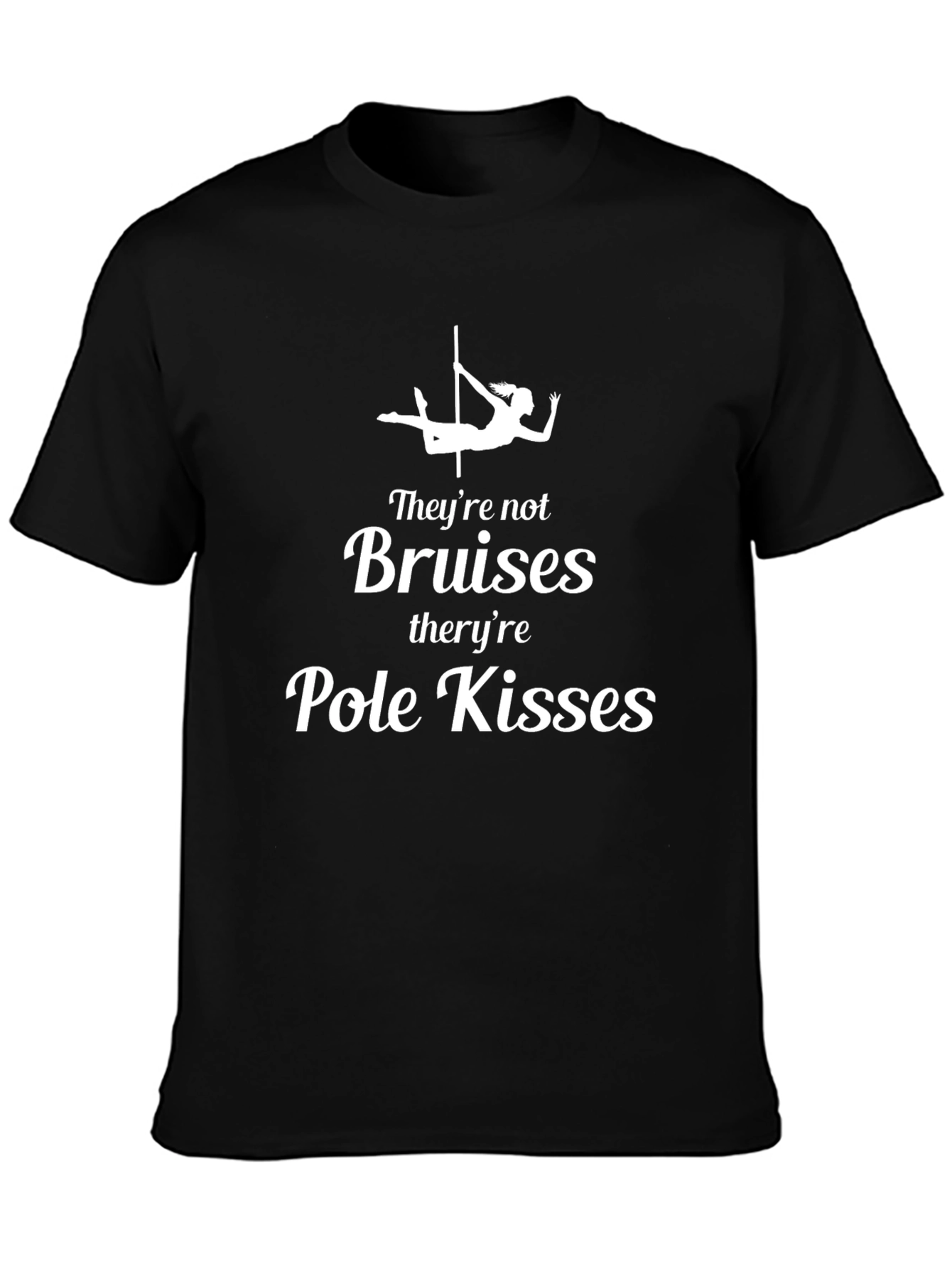 Pole Kisses Graphic Tee - Unisex Black T-Shirt