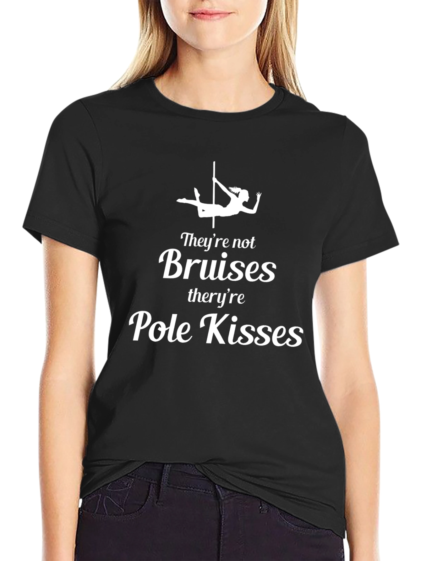 Pole Kisses Graphic Tee - Unisex Black T-Shirt