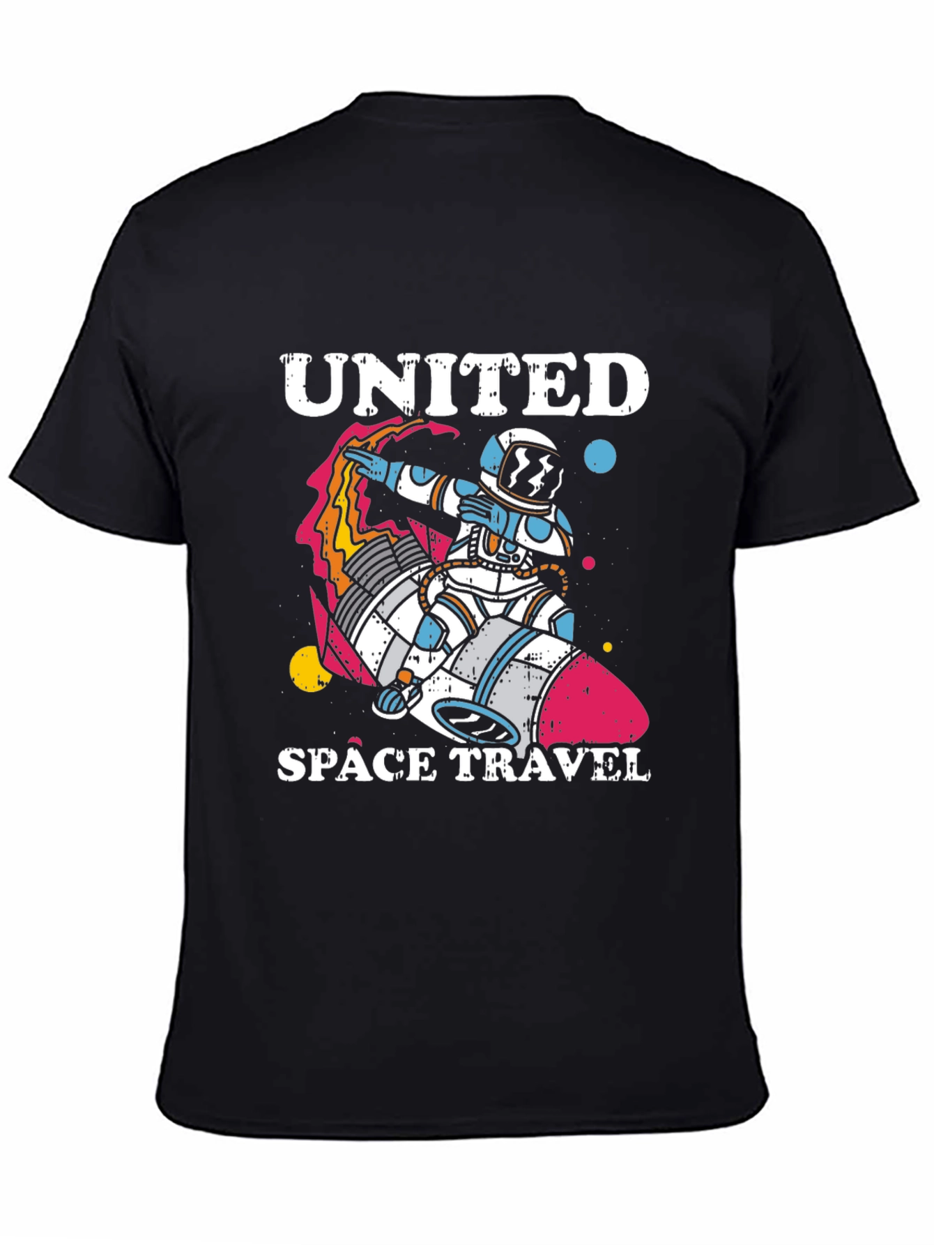 United Space Travel T-Shirt - Astronaut Rocket Tee