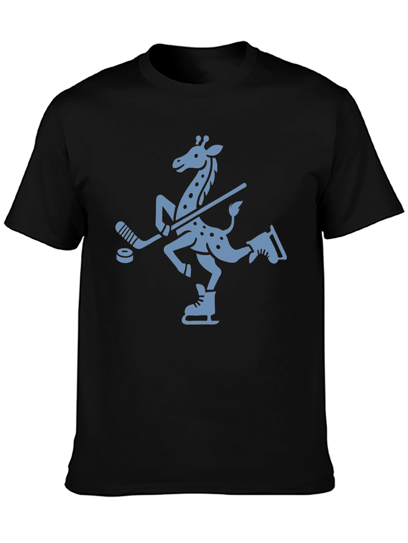 Quirky Giraffe Ice Hockey T-Shirt