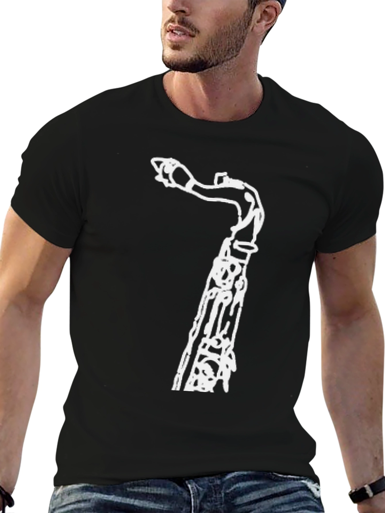 Saxophone Graphic Tee - Cool Musician Style