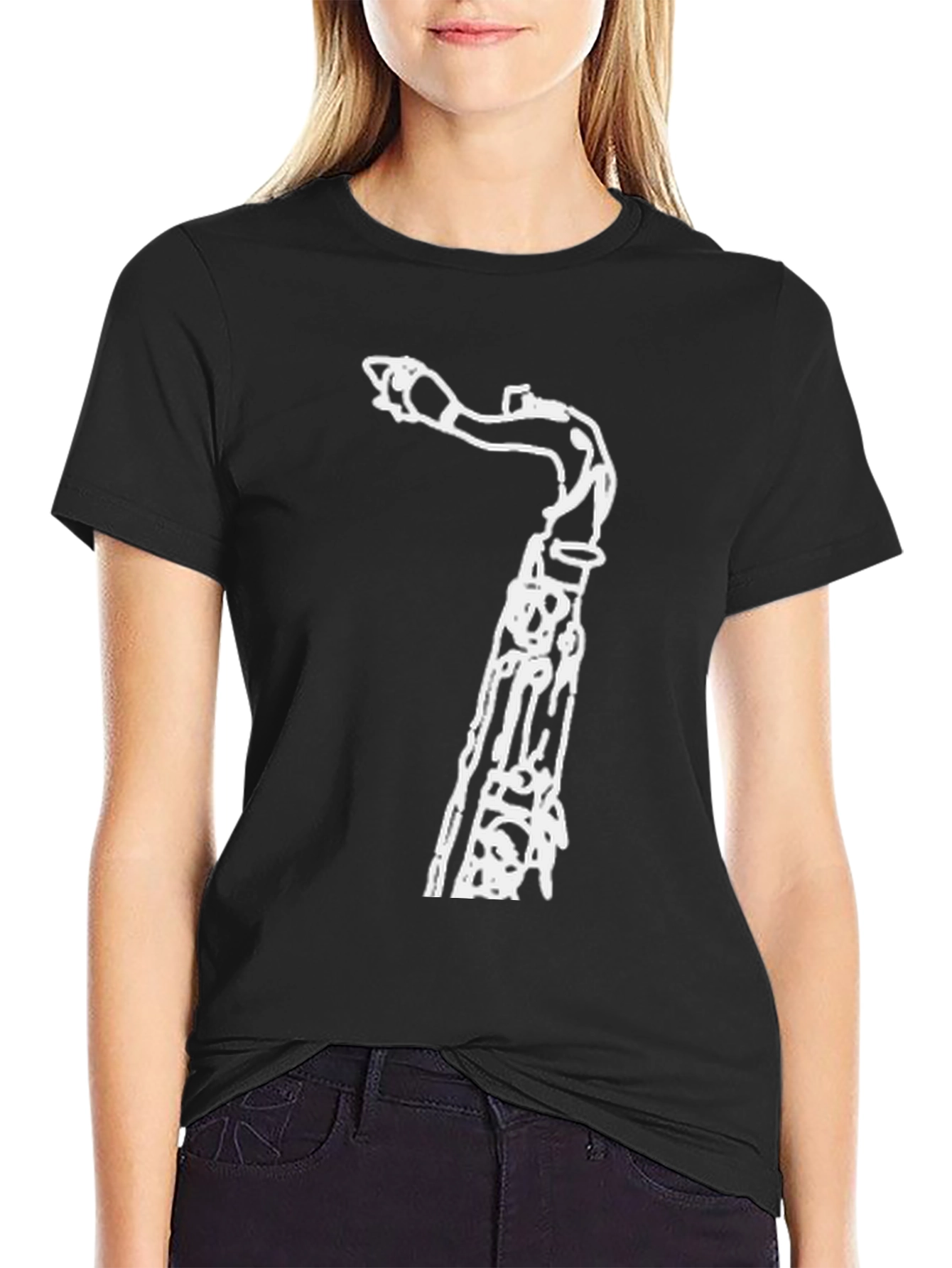 Saxophone Graphic Tee - Cool Musician Style