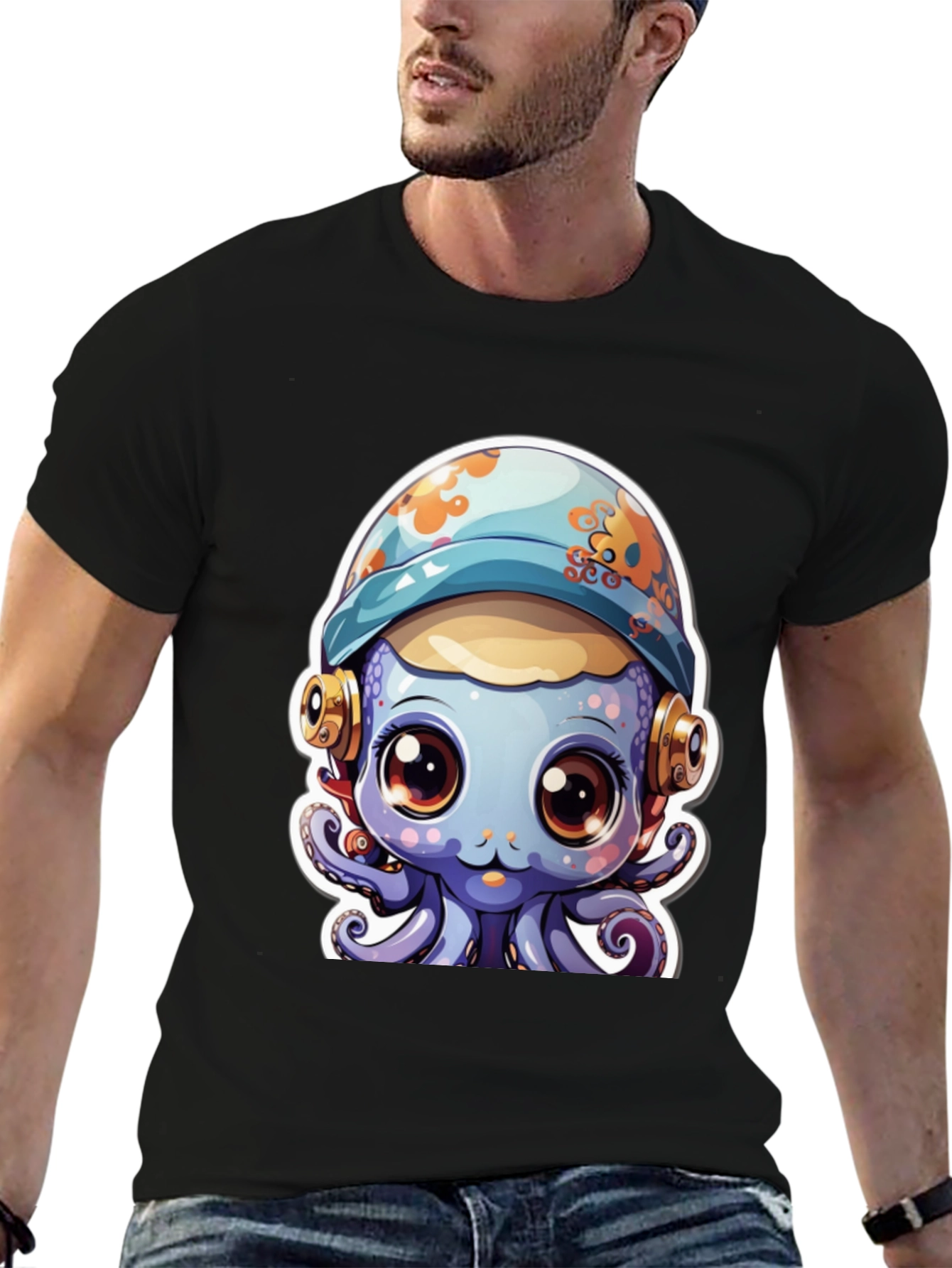 Cute Cartoon Octopus T-Shirt