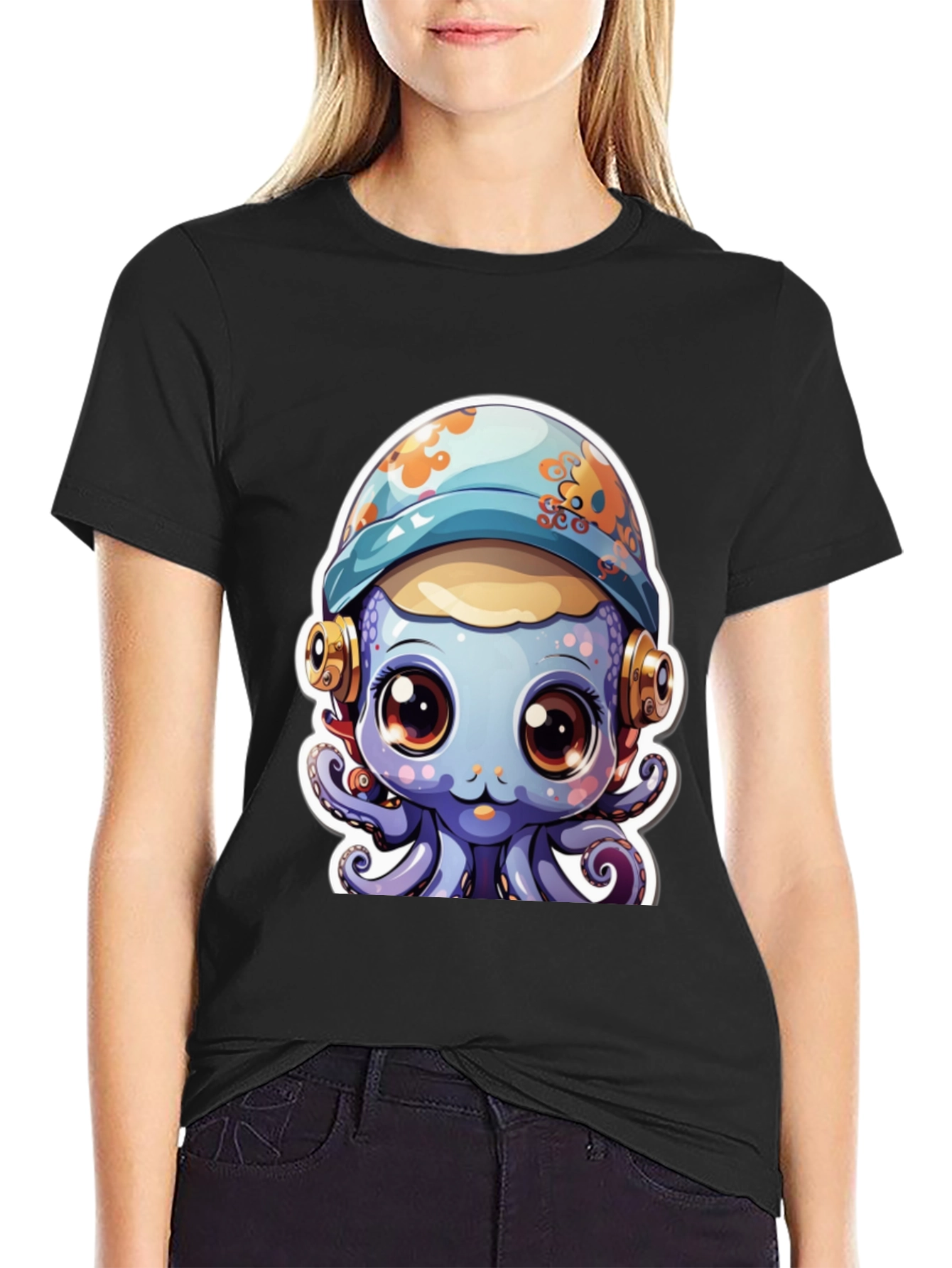 Cute Cartoon Octopus T-Shirt