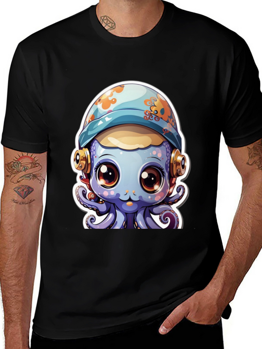 Cute Cartoon Octopus T-Shirt