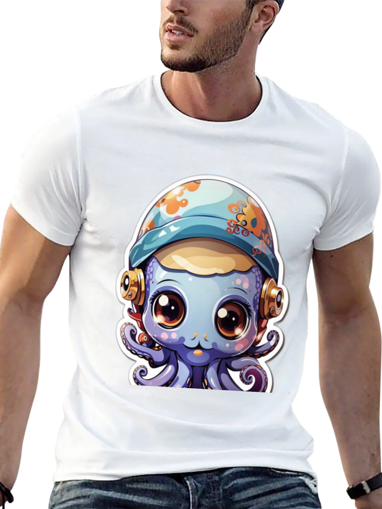 Cute Cartoon Octopus T-Shirt